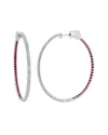 Sabrina Designs 14k 2.44 Ct. Tw. Diamond & Ruby Hoops