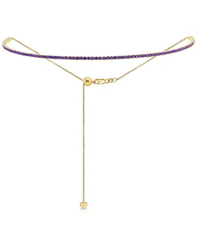 Sabrina Designs 14k 2.62 Ct. Tw. Sapphire Choker Necklace In Gold