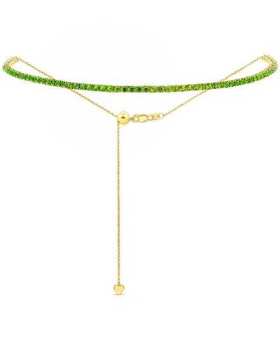 Sabrina Designs 14k 2.70 Ct. Tw. Emerald Choker Necklace In Gold