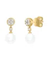 Sabrina Designs 14k 2.74 Ct. Tw. Diamond & Pearl Dangle Earring In Gold