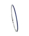 Sabrina Designs 14k 2.75 Ct. Tw. Sapphire Flexible Bangle Bracelet