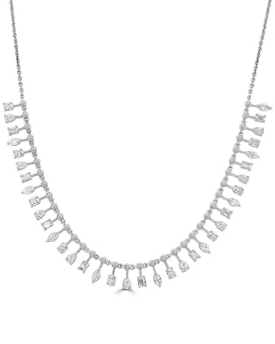 Sabrina Designs 14k 3.29 Ct. Tw. Diamond Necklace In White