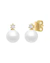 Sabrina Designs 14k 3.15 Ct. Tw. Diamond & Pearl Pearl Stud Earring