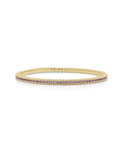 Sabrina Designs 14k 3.16 Ct. Tw. Pink Sapphire Stretch Bracelet In Gold