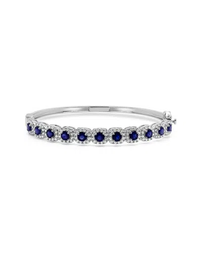 Sabrina Designs 14k 3.24 Ct. Tw. Diamond & Sapphire Stackable Bangle