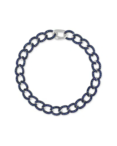 Sabrina Designs 14k 3.27 Ct. Tw. Sapphire Link Bracelet In Blue