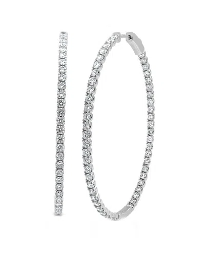 SABRINA DESIGNS SABRINA DESIGNS 14K 3.65 CT. TW. DIAMOND INSIDE OUT FLEXIBLE HOOPS