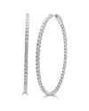 Sabrina Designs 14k 3.65 Ct. Tw. Diamond Inside Out Flexible Hoops