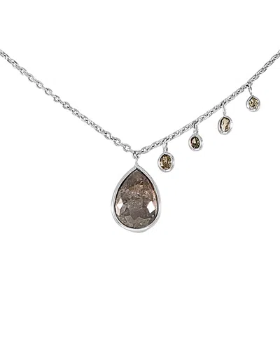 Sabrina Designs 14k 3.81 Ct. Tw. Diamond Necklace In Metallic