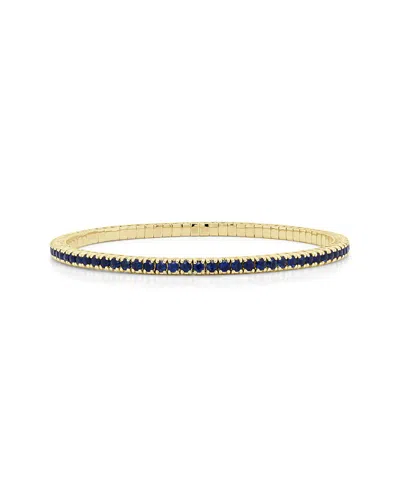 Sabrina Designs 14k 4.08 Ct. Tw. Sapphire Stretch Bracelet In Gold