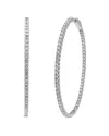 Sabrina Designs 14k 4.09 Ct. Tw. Diamond Inside Out Flexible Hoops