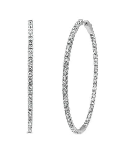 Sabrina Designs 14k 4.09 Ct. Tw. Diamond Inside Out Flexible Hoops