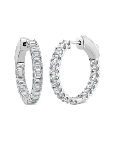 Sabrina Designs 14k 4.13 Ct. Tw. Diamond Hoops In White