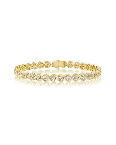 Sabrina Designs 14k 4.87 Ct. Tw. Diamond Heart Bracelet In Gold