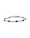 Sabrina Designs 14k 5.40 Ct. Tw. Diamond & Sapphire Tennis Bracelet