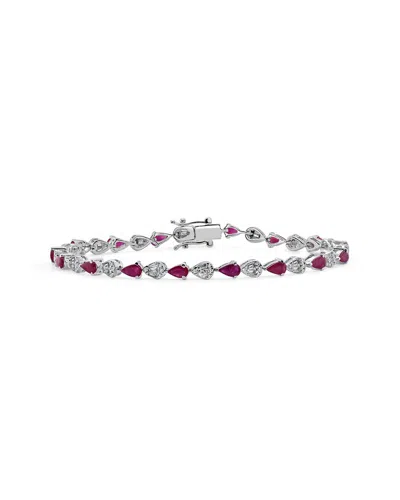 Sabrina Designs 14k 5.03 Ct. Tw. Diamond & Ruby Bracelet In Metallic