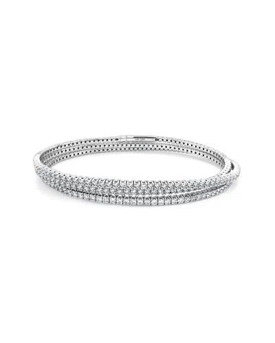 Sabrina Designs 14k 5.11 Ct. Tw. Diamond Flexible Bangle Bracelet In Metallic