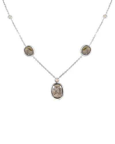 Sabrina Designs 14k 6.66 Ct. Tw. Diamond Necklace In Silver