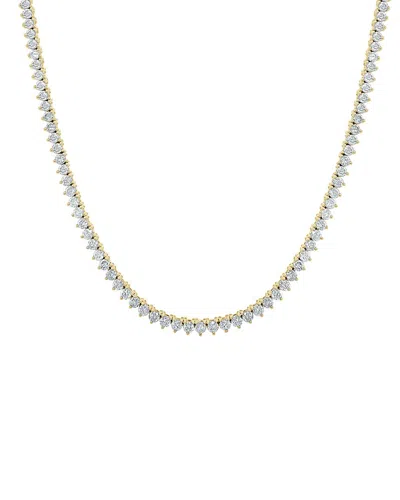 Sabrina Designs 14k 7.25 Ct. Tw. Diamond Tennis Necklace In Metallic
