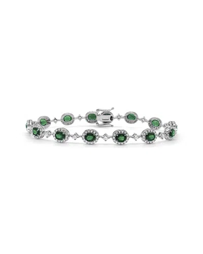Sabrina Designs 14k 7.94 Ct. Tw. Diamond & Emerald Stackable Bracelet
