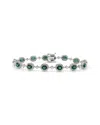 Sabrina Designs 14k 7.94 Ct. Tw. Diamond & Emerald Stackable Bracelet