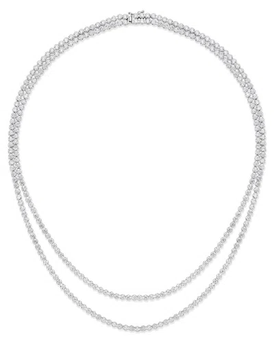 Sabrina Designs 14k 9.75 Ct. Tw. Diamond Tennis Necklace In Metallic