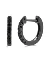 Sabrina Designs 14k Black Gold 0.22 Ct. Tw. Diamond Huggie Earrings