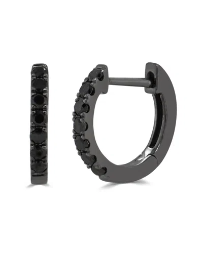 Sabrina Designs 14k Black Gold 0.22 Ct. Tw. Diamond Huggie Earrings