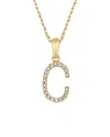 Sabrina Designs 14k Diamond A-z Initial Necklace (a-z)