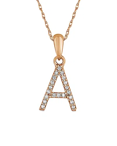 Sabrina Designs 14k Diamond A-z Initial Necklace (a-z) In Gold