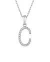 Sabrina Designs 14k White Gold Diamond A-z Initial Necklace (a-z) In White