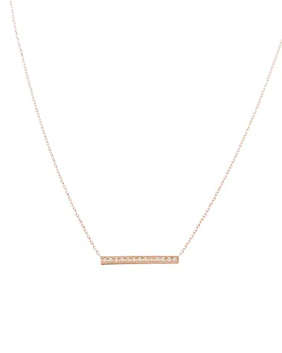 Sabrina Designs 14k Gold 0.10 Ct. Tw. Diamond Bar Necklace