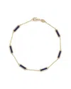 Sabrina Designs 14k Lapis Station Bar Bracelet