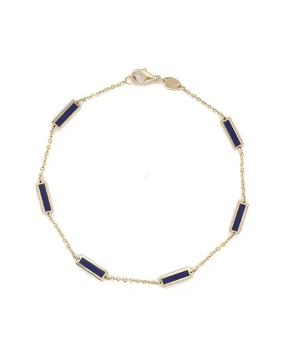 Sabrina Designs 14k Lapis Station Bar Bracelet