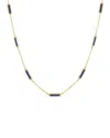 Sabrina Designs 14k Lapis Station Bar Necklace