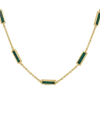 Sabrina Designs 14k Malachite Bar Station Necklace