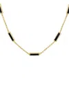 Sabrina Designs 14k Onyx Bar Station Necklace