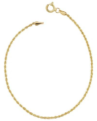 Sabrina Designs 14k Rope Ankle Bracelet In Gold