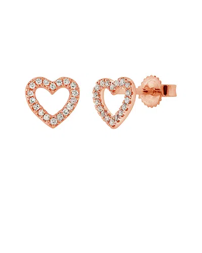 Sabrina Designs 14k Rose Gold 0.012 Ct. Tw. Diamond Earrings