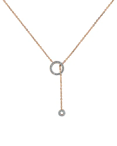 Sabrina Designs 14k Rose Gold 0.09 Ct. Tw. Diamond Necklace In Pink