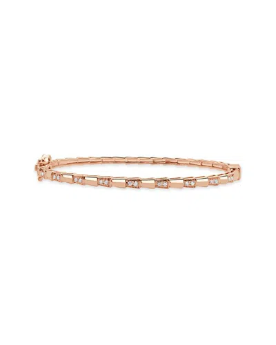 Sabrina Designs 14k Rose Gold 0.14 Ct. Tw. Diamond Bangle
