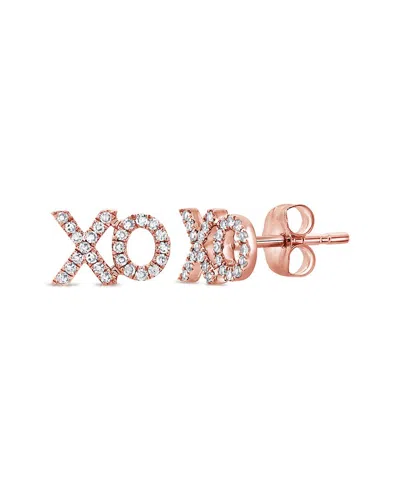 Sabrina Designs 14k Rose Gold 0.17 Ct. Tw. Diamond Xo Studs