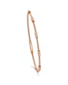 Sabrina Designs 14k Rose Gold 0.24 Ct. Tw. Diamond Flexible Stackable Bangle Bracelet