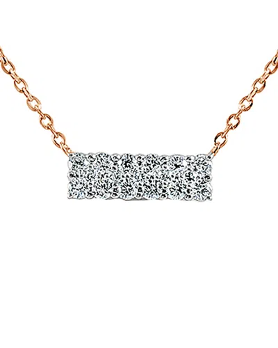 Sabrina Designs 14k Rose Gold 0.24 Ct. Tw. Diamond Necklace