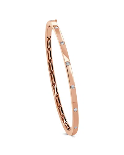 Sabrina Designs 14k Rose Gold 0.25 Ct. Tw. Diamond Bangle Bracelet