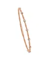 Sabrina Designs 14k Rose Gold 0.25 Ct. Tw. Diamond Flexible Bangle Bracelet