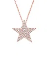 Sabrina Designs 14k Rose Gold 0.31 Ct. Tw. Diamond Star Necklace