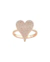 Sabrina Designs 14k Rose Gold 0.33 Ct. Tw. Diamond Pave Heart Ring In Pink