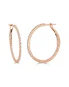 Sabrina Designs 14k Rose Gold 0.34 Ct. Tw. Diamond Hoops