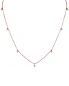 Sabrina Designs 14k Rose Gold 0.35 Ct. Tw. Diamond Station Necklace